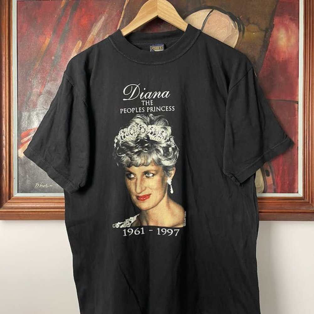 Vintage Princess Diana Memorial Tee 90s Peoples Rare Hype
